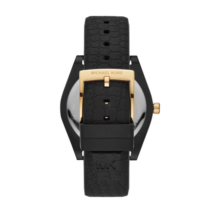 Michael Kors MK6703 Channing Black Silicone Strap - Κοσμηματοπωλείο Goldy