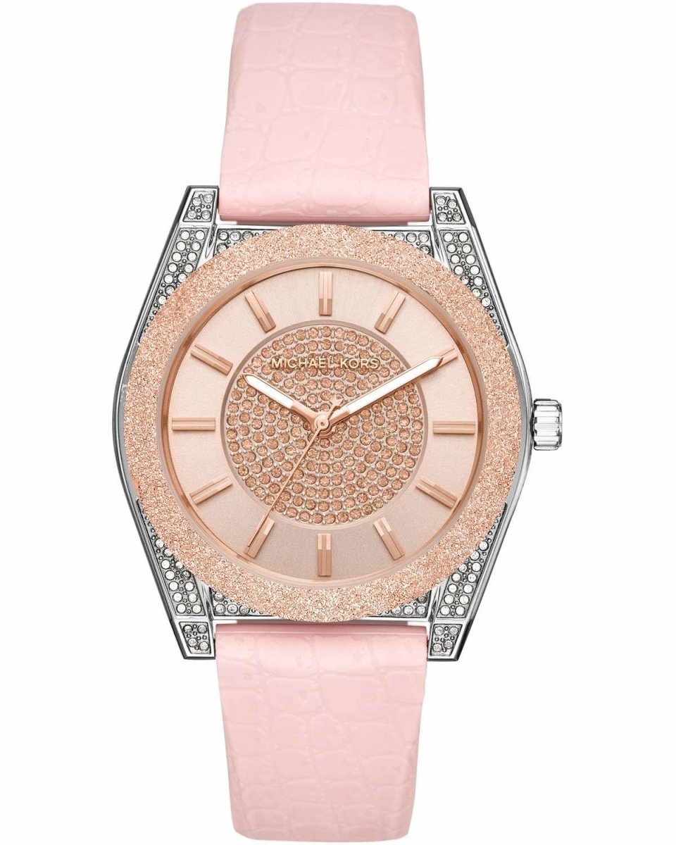 Michael Kors MK6704 Channing Pink Silicone Strap - Κοσμηματοπωλείο Goldy