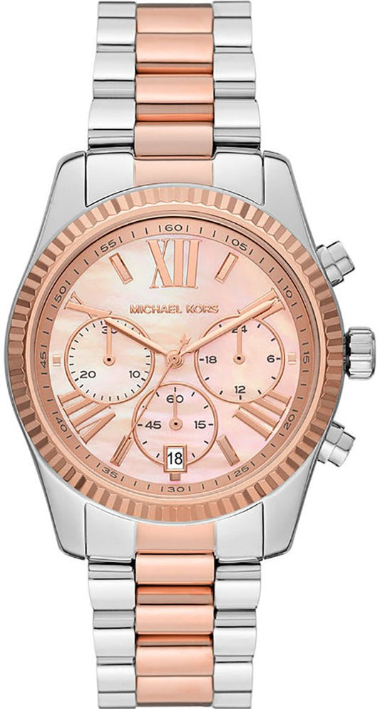 Michael Kors MK7219 Lexington Two Tone Stainless Steel Watch - Κοσμηματοπωλείο Goldy