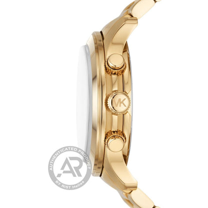 Michael Kors MK9074 Runway Chronograph Gold Stainless Steel Bracelet - Κοσμηματοπωλείο Goldy