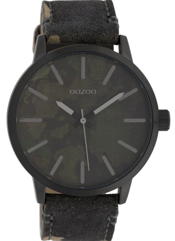 OOZOO C10004 45MM Timepieces Camouflage Leather Strap - Κοσμηματοπωλείο Goldy