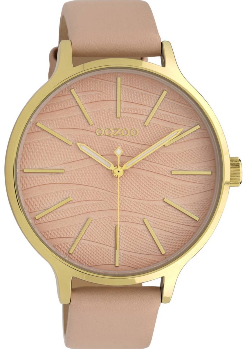 OOZOO C10121 45MM Timepieces Pink Leather Strap - Κοσμηματοπωλείο Goldy