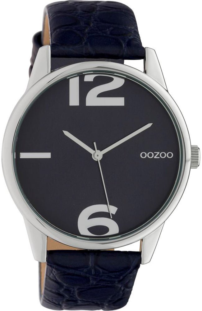 OOZOO C10377 40MM Timepieces Black Leather Strap - Κοσμηματοπωλείο Goldy