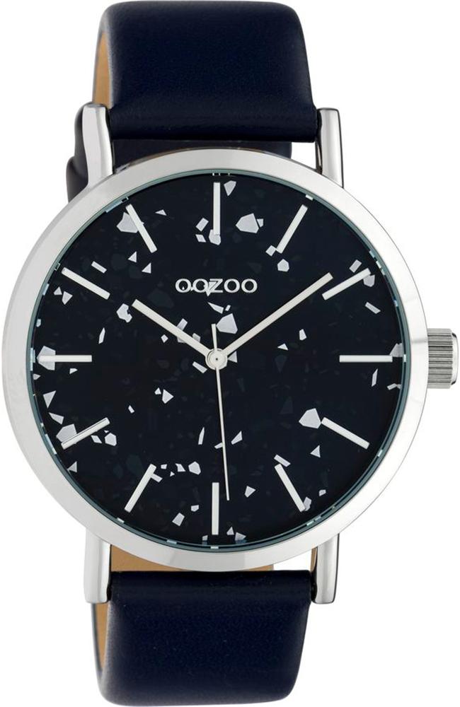 OOZOO C10414 40MM Timepieces Black Leather Strap - Κοσμηματοπωλείο Goldy
