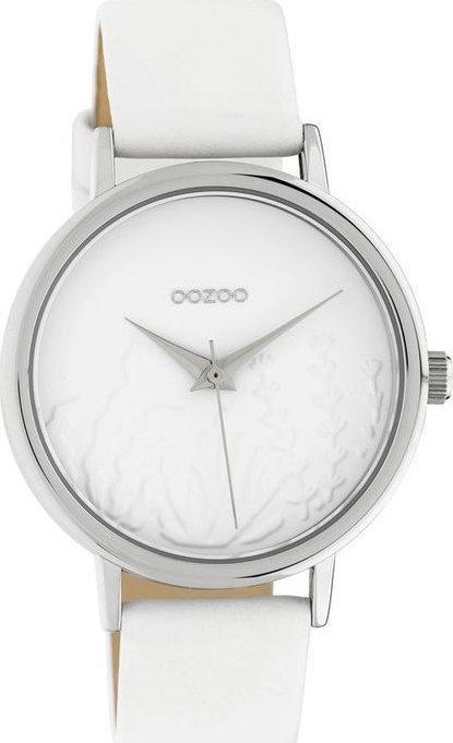 OOZOO C10600 36MM Timepieces White Leather Strap - Κοσμηματοπωλείο Goldy