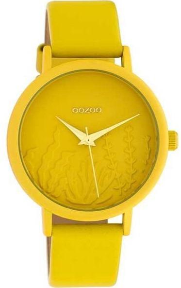 OOZOO C10602 36MM Timepieces Yellow Leather Strap - Κοσμηματοπωλείο Goldy