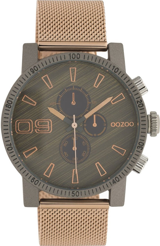 OOZOO C10685 45MM Timepieces Rose Gold Metallic Bracelet - Κοσμηματοπωλείο Goldy