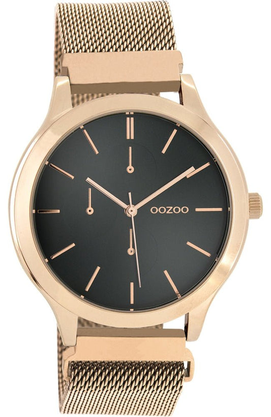 OOZOO C10688 45MM Timepieces Rose Gold Metallic Bracelet - Κοσμηματοπωλείο Goldy