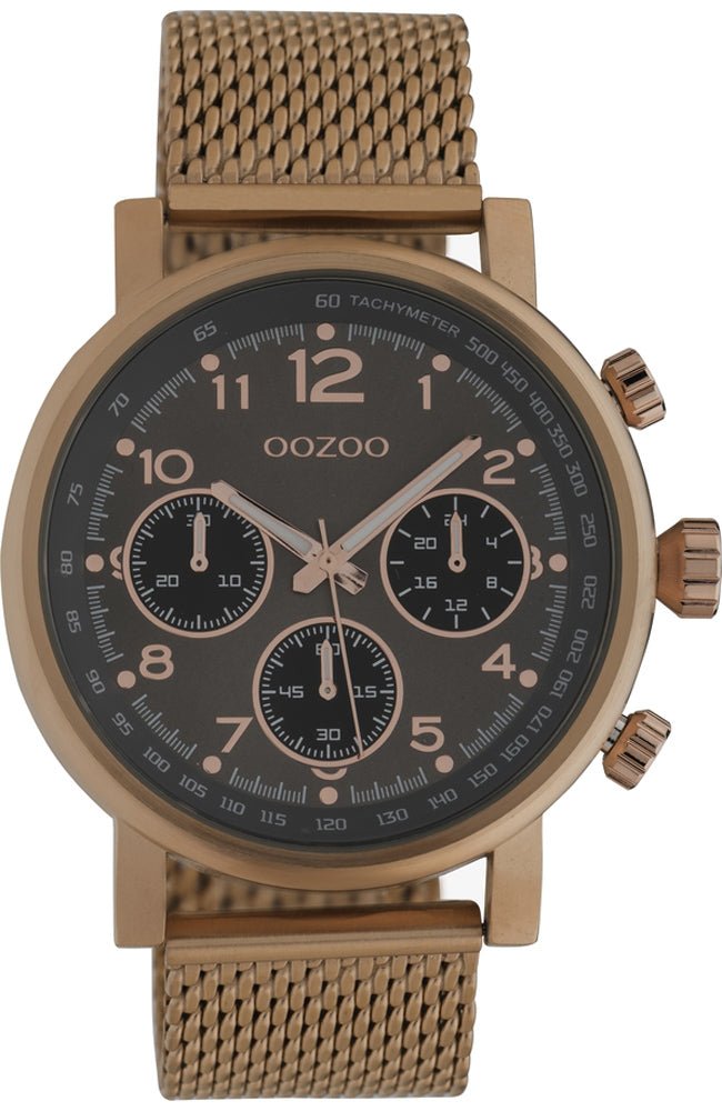 OOZOO C10702 45MM Timepieces Brown Metallic Bracelet - Κοσμηματοπωλείο Goldy