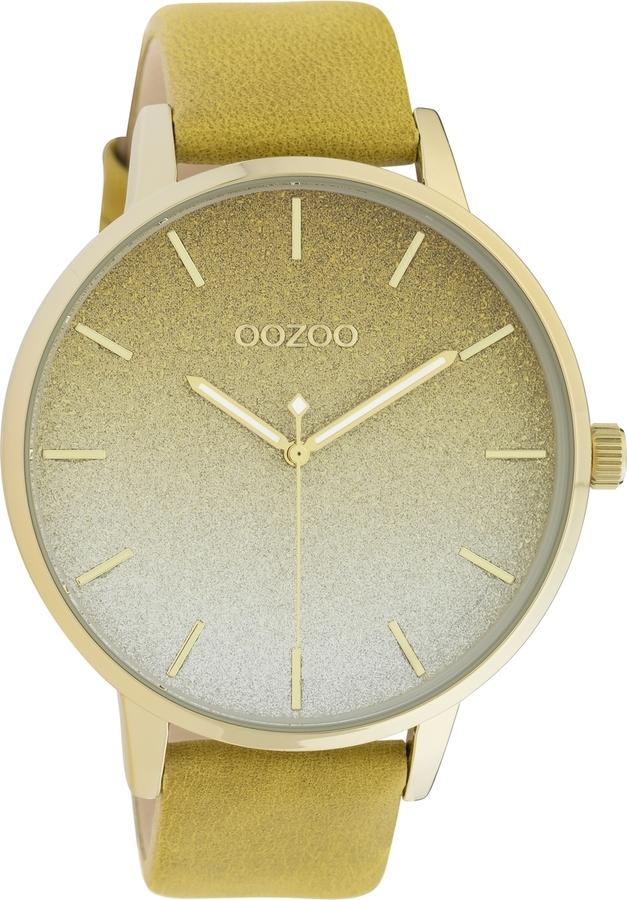 OOZOO C10833 48MM Timepieces Mustard Leather Strap - Κοσμηματοπωλείο Goldy