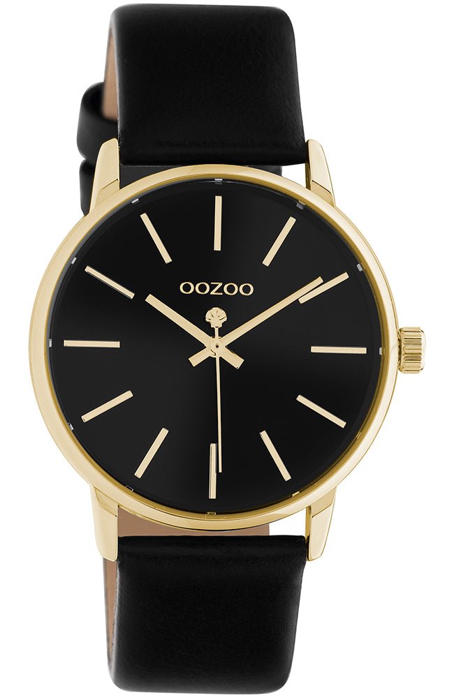 OOZOO C10840 36MM Timepieces Black Leather Strap - Κοσμηματοπωλείο Goldy