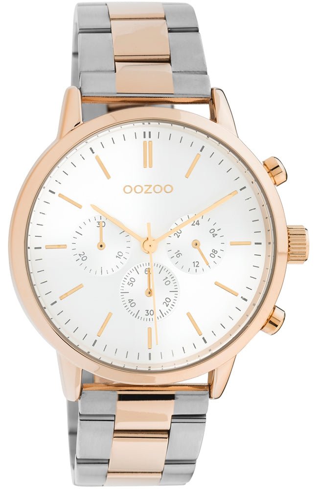 OOZOO C10857 42MM Timepieces Two Tone Metallic Bracelet - Κοσμηματοπωλείο Goldy