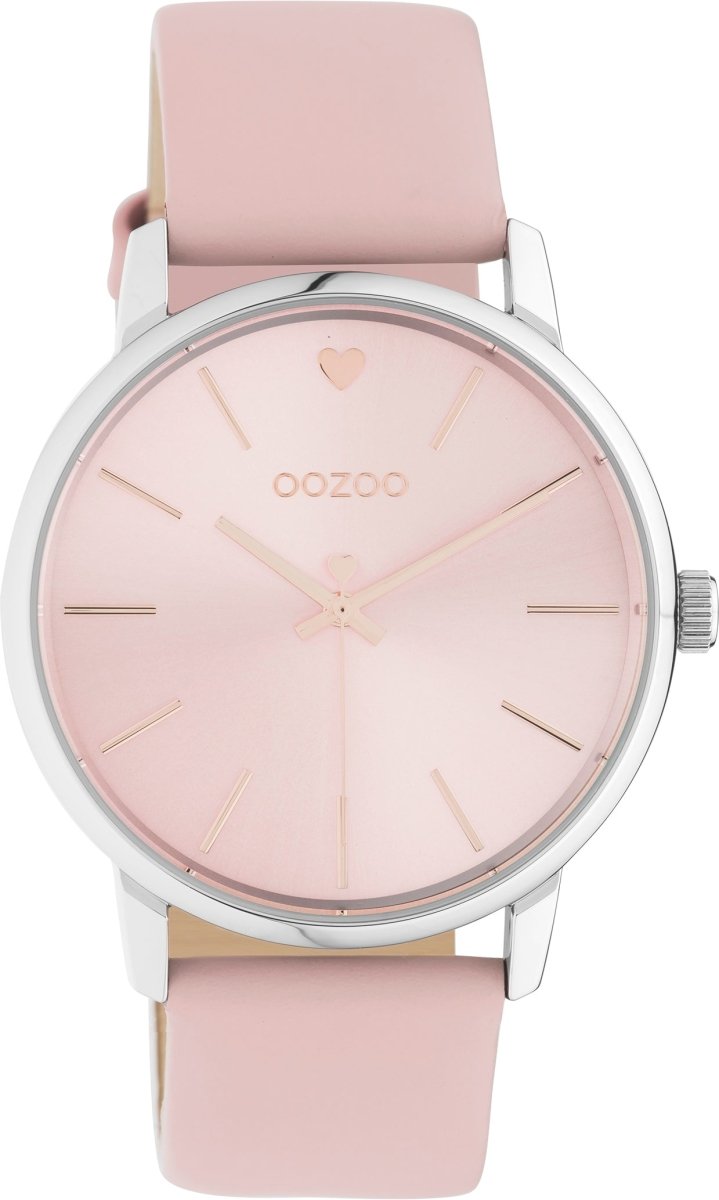 OOZOO C10926 40MM Timepieces Pink Leather Strap - Κοσμηματοπωλείο Goldy