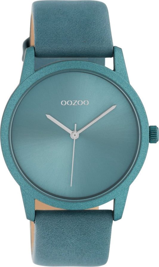 OOZOO C10946 38MM Timepieces Blue Leather Strap - Κοσμηματοπωλείο Goldy