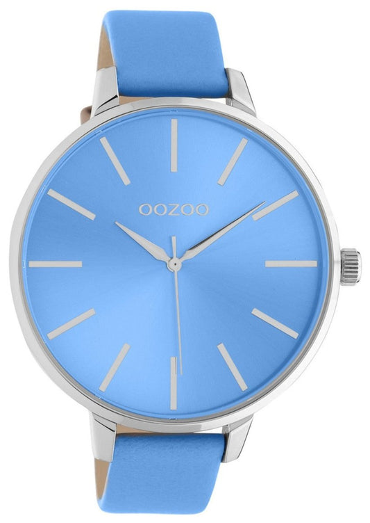 OOZOO C10982 48mm Timepieces Blue Leather Strap - Κοσμηματοπωλείο Goldy