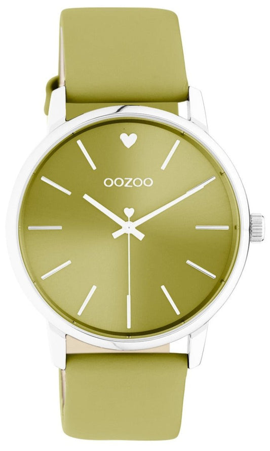 OOZOO C10986 40mm Timepieces Yellow Leather Strap - Κοσμηματοπωλείο Goldy