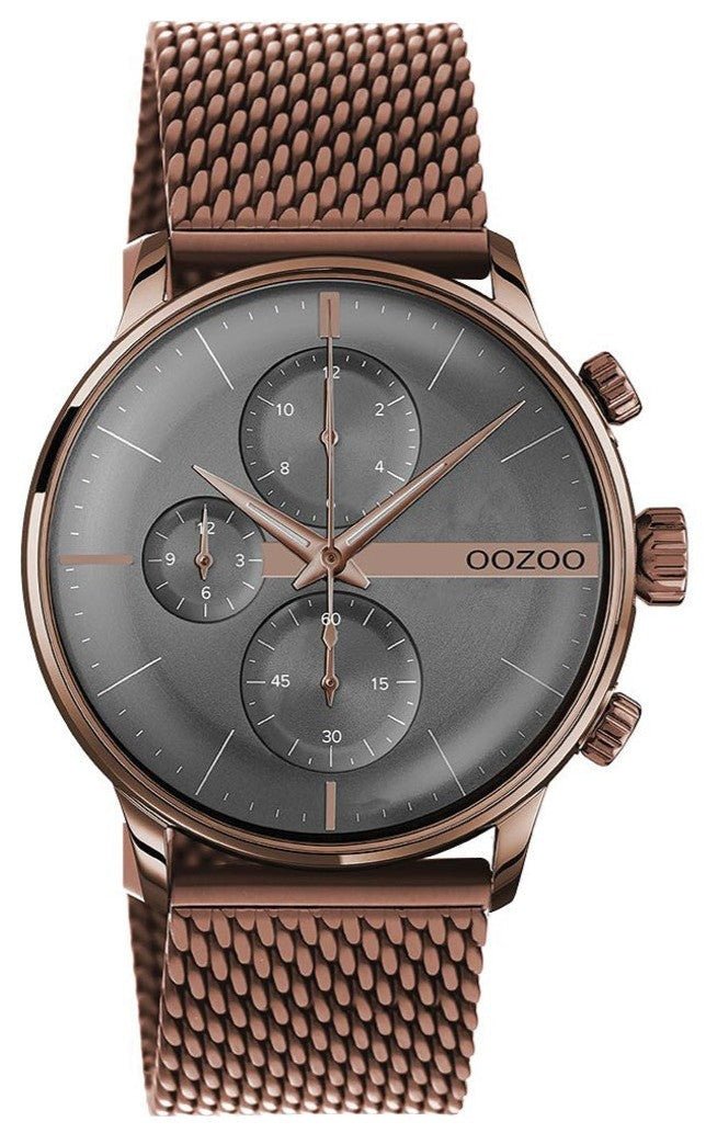 OOZOO C11103 45mm Timepieces Brown Metallic Bracelet - Κοσμηματοπωλείο Goldy