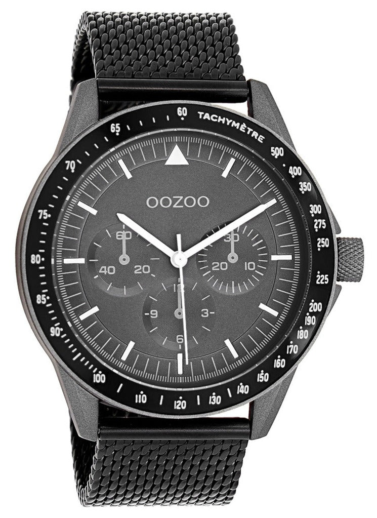 OOZOO C11114 45MM Timepieces Black Metallic Bracelet - Κοσμηματοπωλείο Goldy