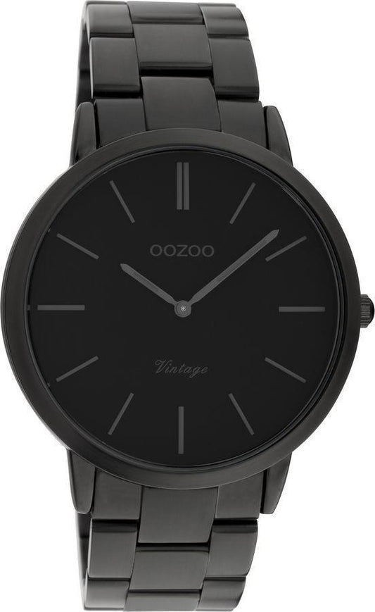 OOZOO C20025 42MM Timepieces Black Metallic Bracelet - Κοσμηματοπωλείο Goldy