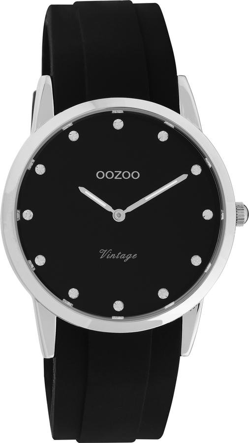 OOZOO C20177 38MM Timepieces Black Rubber Strap - Κοσμηματοπωλείο Goldy