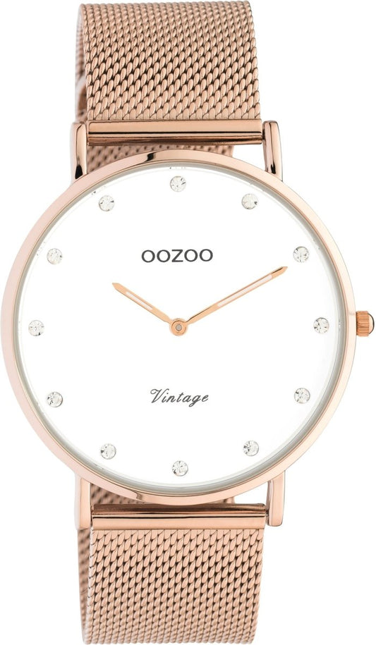 OOZOO C20238 40MM Vintage Rose Gold Metallic Bracelet - Κοσμηματοπωλείο Goldy