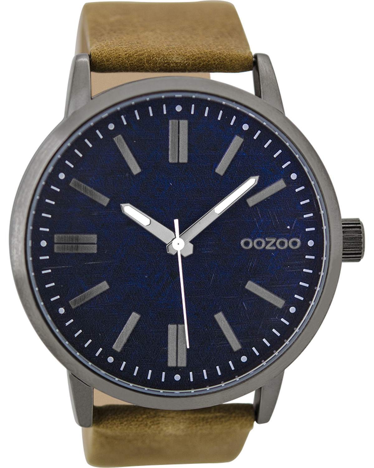 OOZOO C9406 48MM Brown Leather Strap - Κοσμηματοπωλείο Goldy