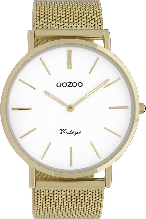 OOZOO C9908 44MM Timepieces Vintage Gold Metal Bracelet - Κοσμηματοπωλείο Goldy
