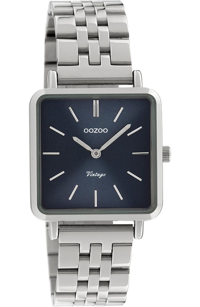 OOZOO C9951 29MM Timepieces Vintage Silver Stainless Steel Bracelet - Κοσμηματοπωλείο Goldy