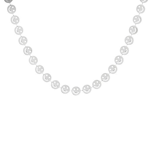 OOZOO Jewellery SN-2009 Κολιέ Smileys από Ατσάλι - Κοσμηματοπωλείο Goldy