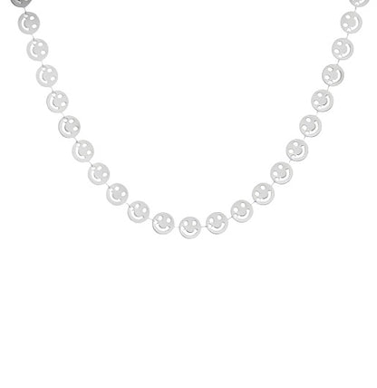 OOZOO Jewellery SN-2009 Κολιέ Smileys από Ατσάλι - Κοσμηματοπωλείο Goldy