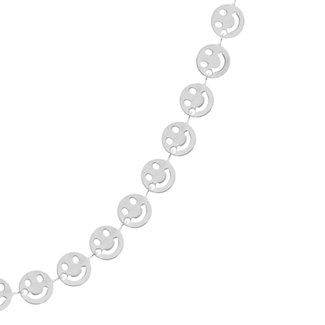 OOZOO Jewellery SN-2009 Κολιέ Smileys από Ατσάλι - Κοσμηματοπωλείο Goldy