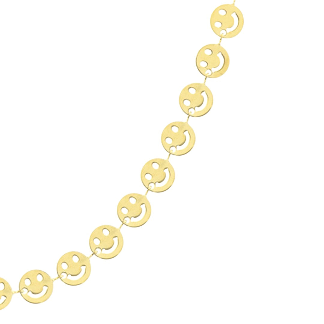 OOZOO Jewellery SN-2010 Κολιέ Smileys από Επιχρυσωμένο Ατσάλι - Κοσμηματοπωλείο Goldy