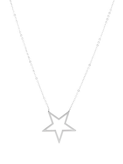 OOZOO Jewellery SN-2021 Κολιέ Big Star από Ατσάλι - Κοσμηματοπωλείο Goldy