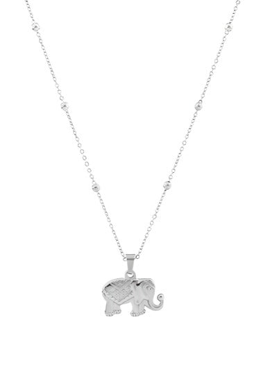 OOZOO Jewellery SN-2024 Κολιέ Elephant από Ατσάλι - Κοσμηματοπωλείο Goldy