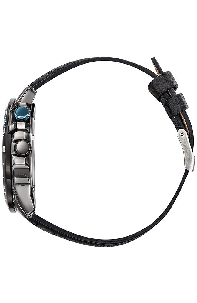 Patrouille De France 668038 Athos 3 Black Leather Strap - Κοσμηματοπωλείο Goldy