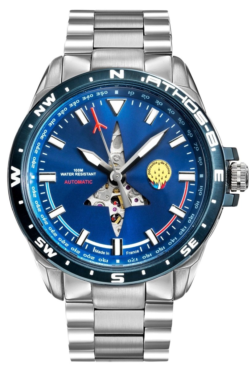 Patrouille De France 668093 Athos 8 Silver Stainless Steel Bracelet - Κοσμηματοπωλείο Goldy