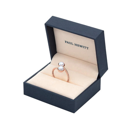 PAUL HEWITT PH-FR-ROPE-R Δαχτυλίδι Από Ροζ Χρυσό Ατσάλι Με Πέρλα - Κοσμηματοπωλείο Goldy