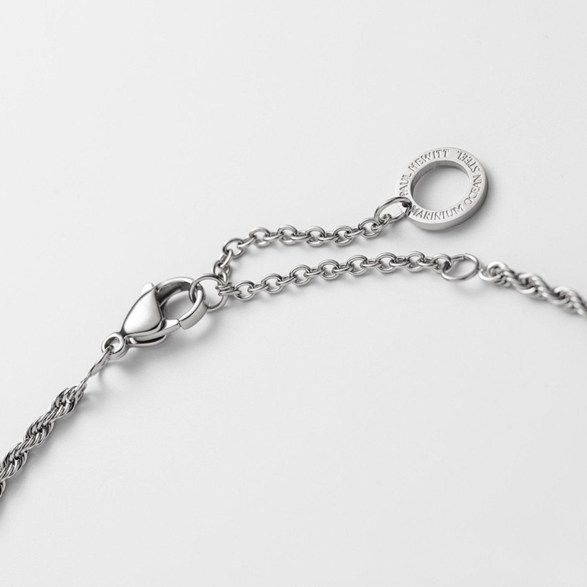 PAUL HEWITT PH-JE-0446 Rope Chain Charm Κολιέ από Ατσάλι MARINIUM® Ocean - Κοσμηματοπωλείο Goldy