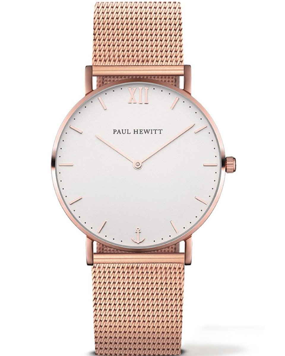 PAUL HEWITT PH-SA-R-Sm-W-4M Sailor Rose Gold Metallic Bracelet - Κοσμηματοπωλείο Goldy