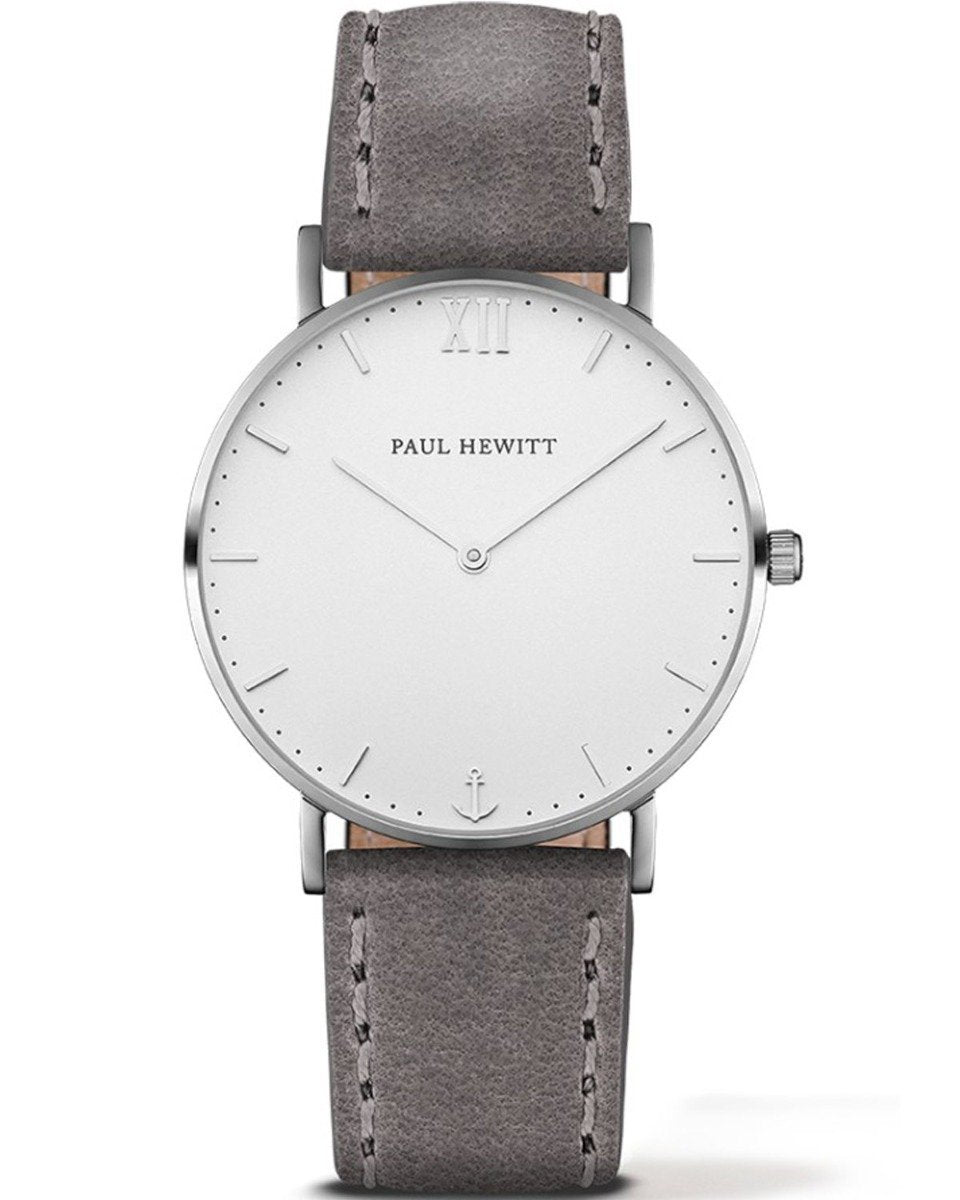 PAUL HEWITT PH-SA-S-St-W-13S Sailor Grey Leather Strap - Κοσμηματοπωλείο Goldy