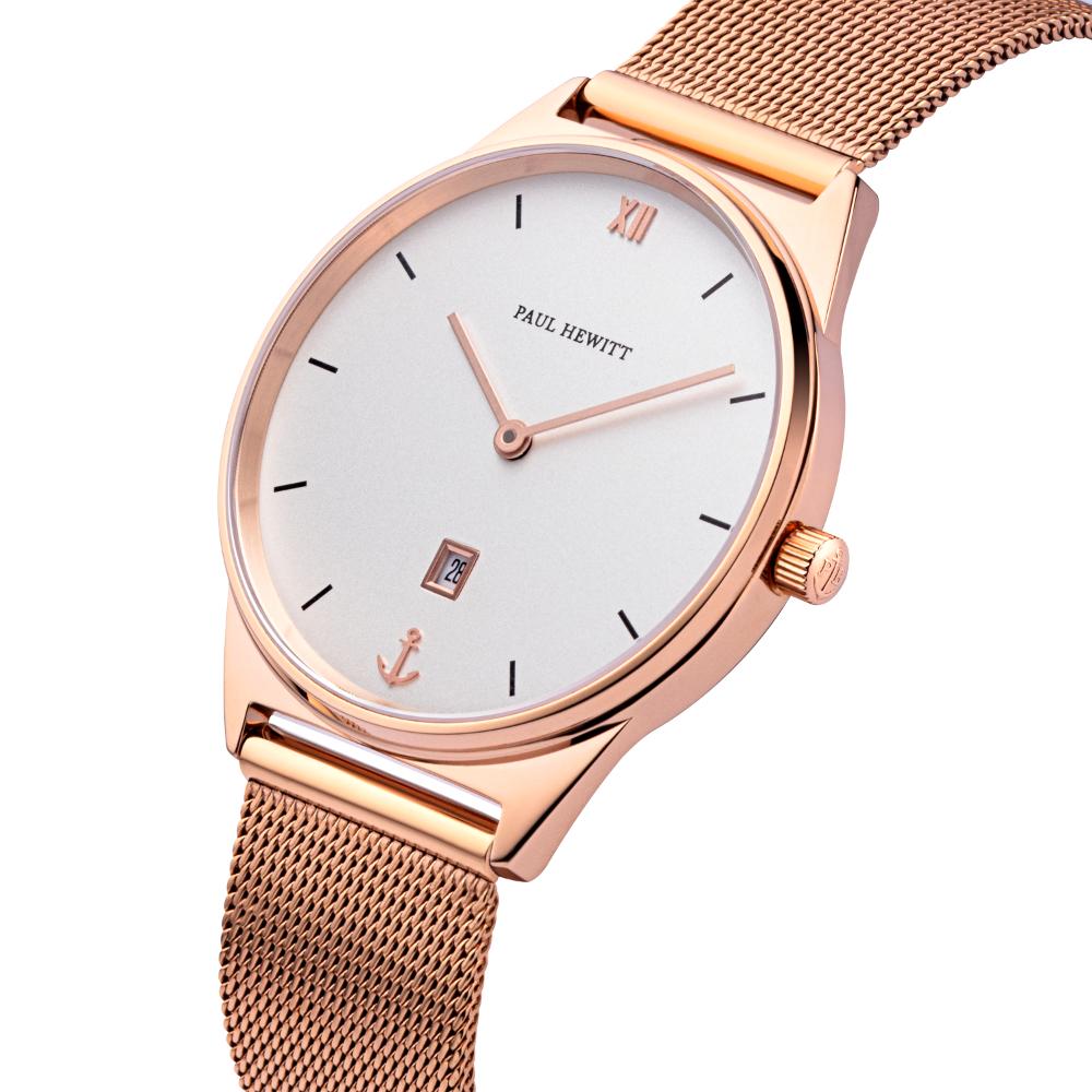 PAUL HEWITT PH003160 Praia Rose Gold Stainless Steel Bracelet - Κοσμηματοπωλείο Goldy