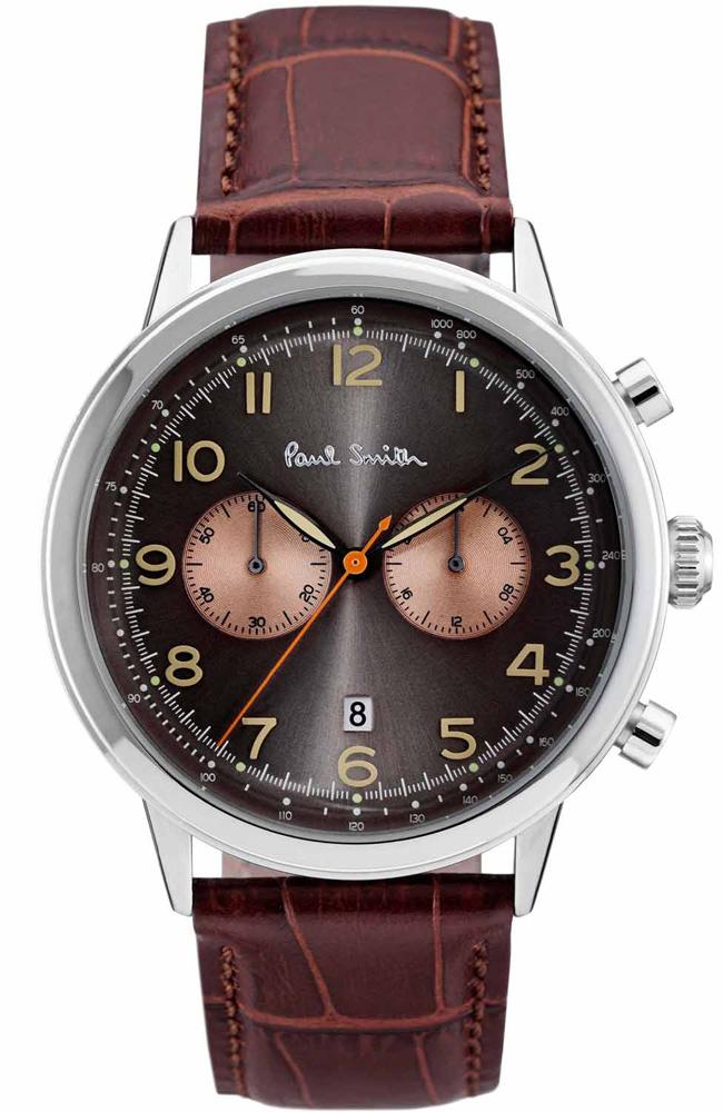 Paul Smith P10013 Precision Brown Leather Chronograph - Κοσμηματοπωλείο Goldy