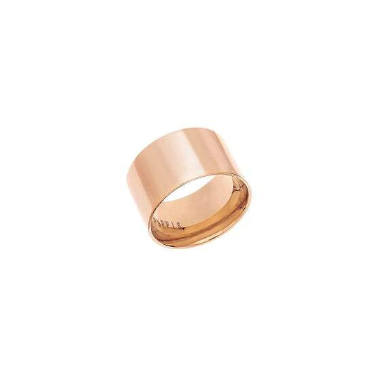 Puppis PUR21262R Δαχτυλίδι Φαρδύ Από Ροζ Επιχρυσωμένο Ατσάλι - Κοσμηματοπωλείο Goldy