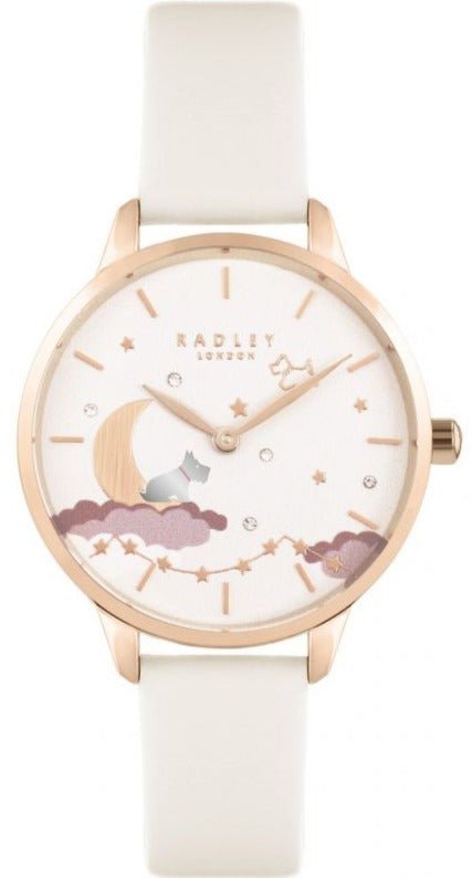 Radley London RY21484 Dog on Clouds Off White Leather Strap - Κοσμηματοπωλείο Goldy