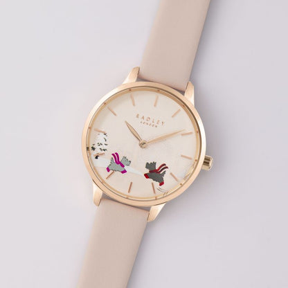 Radley London RY21486 Two Dogs Nude Leather Strap - Κοσμηματοπωλείο Goldy