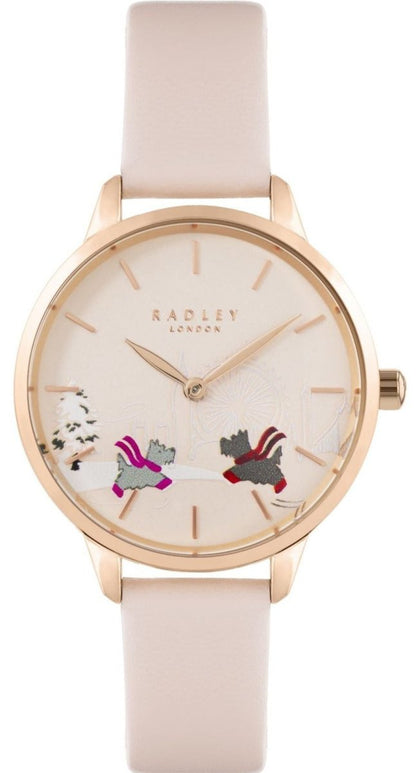 Radley London RY21486 Two Dogs Nude Leather Strap - Κοσμηματοπωλείο Goldy