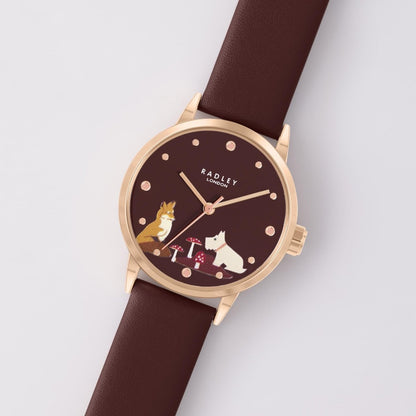 Radley London RY21540A Burgundy Leather Strap - Κοσμηματοπωλείο Goldy