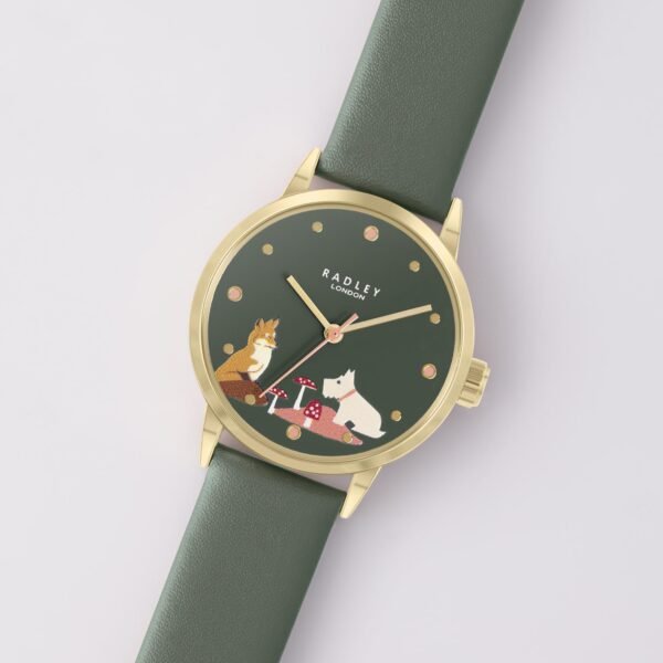 Radley London RY21542A Green Leather Strap - Κοσμηματοπωλείο Goldy