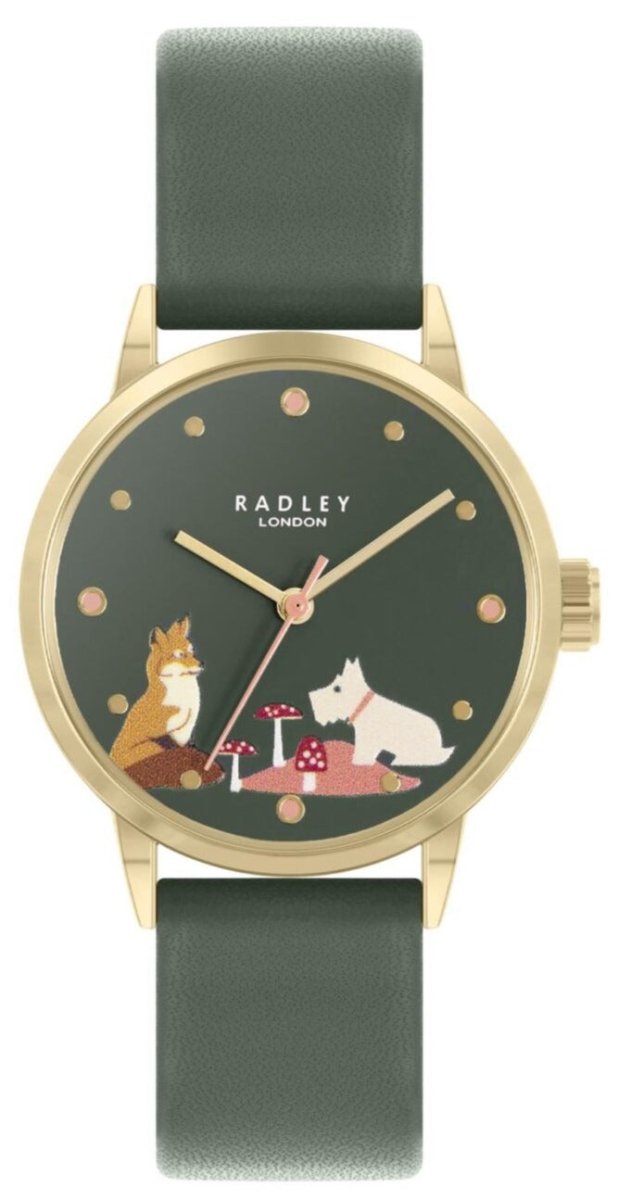 Radley London RY21542A Green Leather Strap - Κοσμηματοπωλείο Goldy