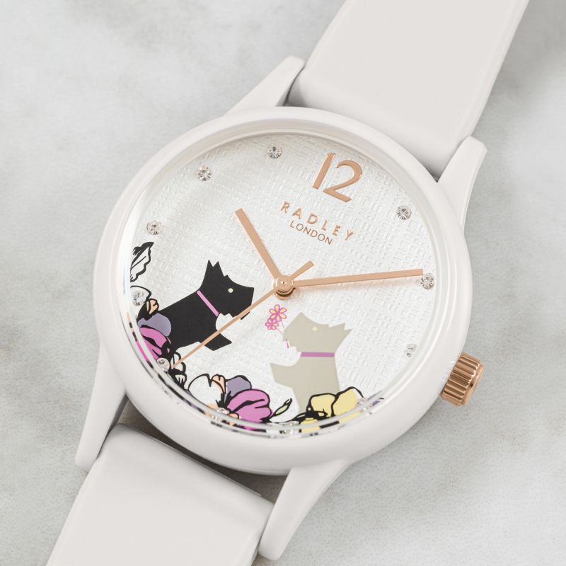 Radley London RY2986 Off White Silicon Strap - Κοσμηματοπωλείο Goldy